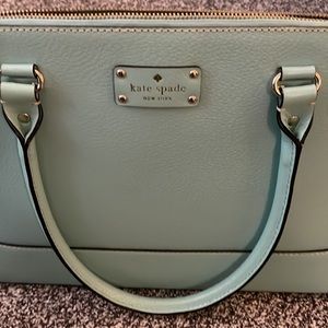 Kate Spade aqua green purse handbag gorgeous NWOT
